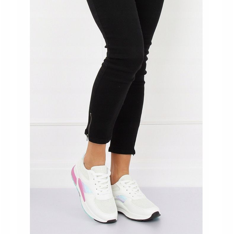 Alb LV73P Pantofi sport albi 2