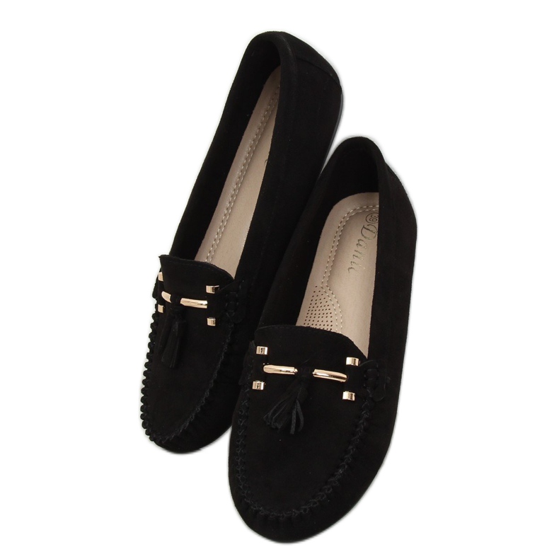 Mocasini negri dama negri L7183 negri negru 1