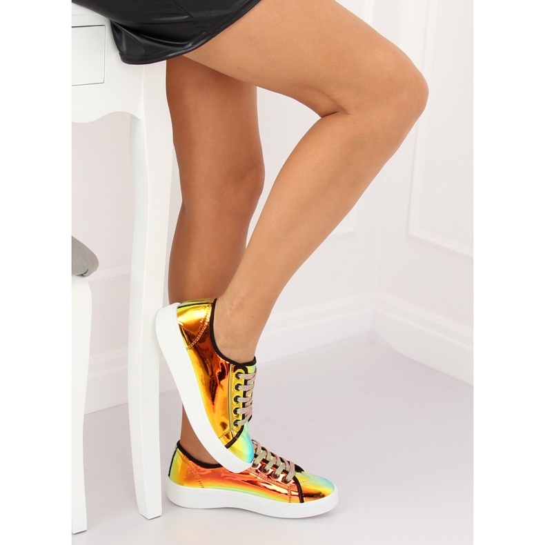 FZ09 Adidași pe benzină aurii de aur 1