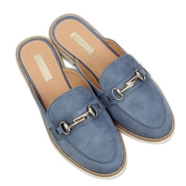 F9375 Mocasini papuci albastri albastru 4