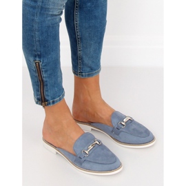F9375 Mocasini papuci albastri albastru 2