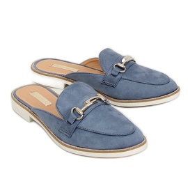 F9375 Mocasini papuci albastri albastru 3