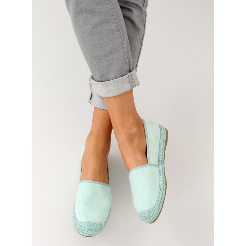 Espadrile, piele de căprioară menta AF40 LT.GREEN verde multicolor 1 Espadrile, piele de căprioară menta AF40 LT.GREEN verde multicolor 1