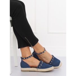Espadrile din denim albastru CH-1K211 Albastru albastru marin 1