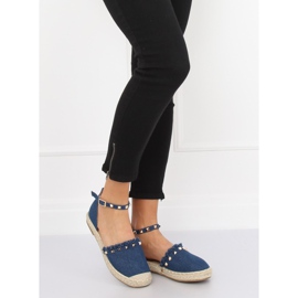 Espadrile din denim albastru CH-1K211 Albastru albastru marin 3