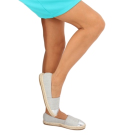 Espadrile din pânză gri A-9267 Gri 2 Espadrile din pânză gri A-9267 Gri 2