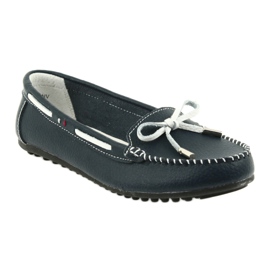 Mocasini din piele pentru femei Filippo 141 bleumarin alb albastru marin 1 Mocasini din piele pentru femei Filippo 141 bleumarin alb albastru marin 1
