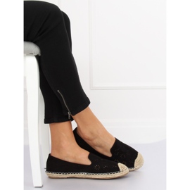 Espadrile deschise negre 9023 Negre negru 2