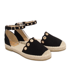 Espadrile cu curea neagră LX170 neagră negru 1 Espadrile cu curea neagră LX170 neagră negru 1