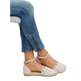 Espadrile cu curea gri LX170 gri 2