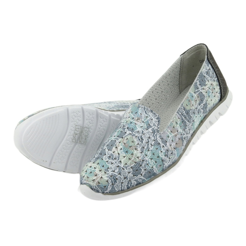 Femei din piele de domnișoare de sport Filippo 663 alb albastru gri verde 5 Femei din piele de domnișoare de sport Filippo 663 alb albastru gri verde 5