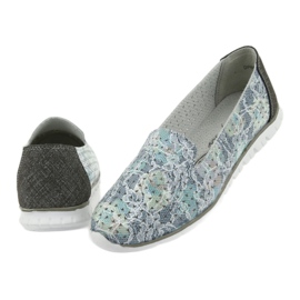 Femei din piele de domnișoare de sport Filippo 663 alb albastru gri verde 4 Femei din piele de domnișoare de sport Filippo 663 alb albastru gri verde 4