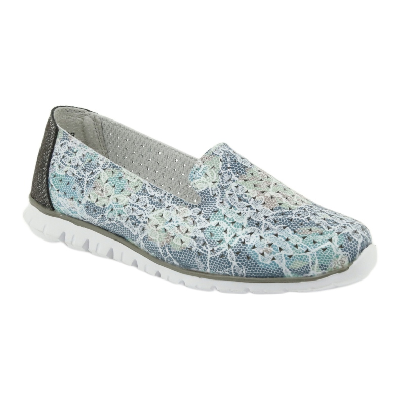 Femei din piele de domnișoare de sport Filippo 663 alb albastru gri verde 1 Femei din piele de domnișoare de sport Filippo 663 alb albastru gri verde 1