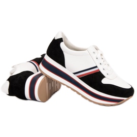 Seastar Adidași la modă alb negru multicolor 2