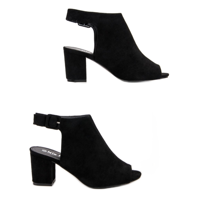 Nio Nio Sandale Construite Pe Un Bar negru 2