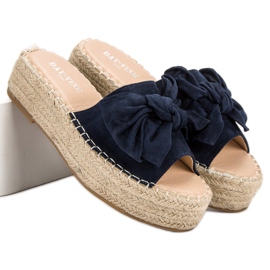 Pantofi Espadrille Pe Platformă albastru albastru marin 6