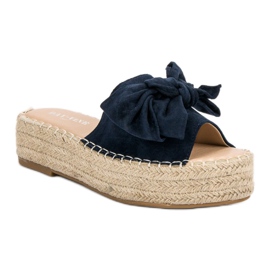 Pantofi Espadrille Pe Platformă albastru albastru marin 3