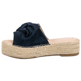 Pantofi Espadrille Pe Platformă albastru albastru marin 4