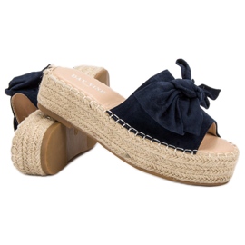Pantofi Espadrille Pe Platformă albastru albastru marin 5