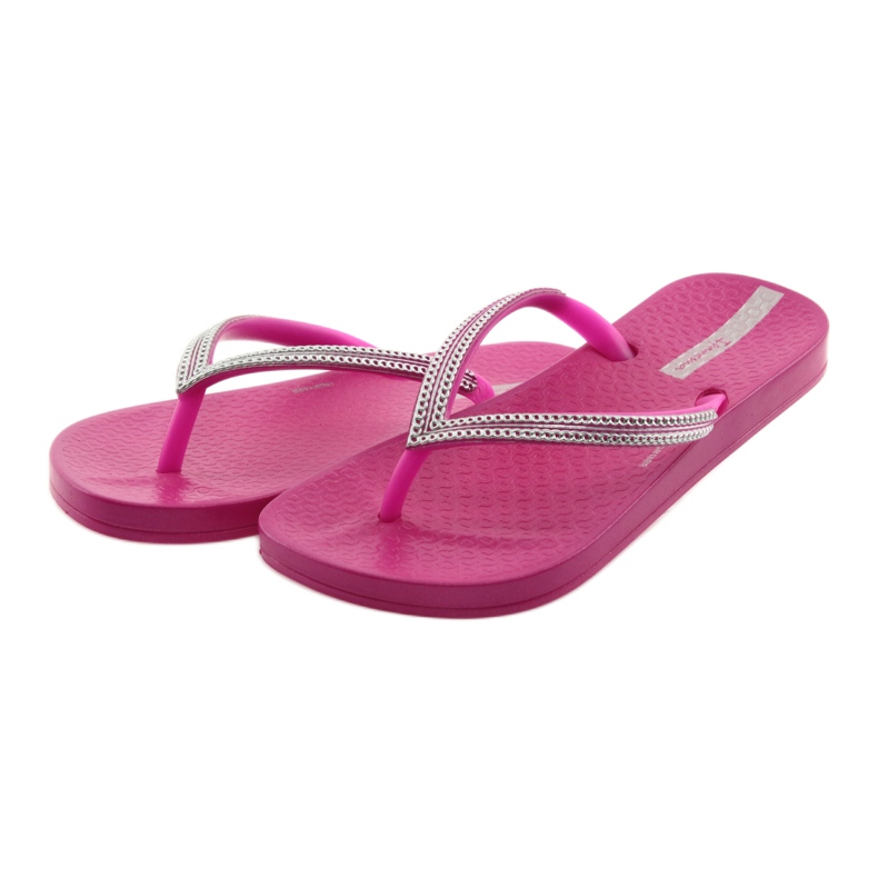 Ipanema Fete Flip Flops Silver Lanțuri 82528 roz 3