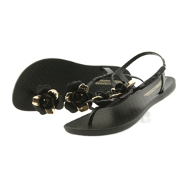 Sandale Ipanema pantofi de damă cu flori 82662 negru galben 3