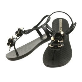 Sandale Ipanema pantofi de damă cu flori 82662 negru galben 2