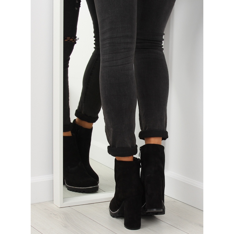 Negru tocuri negre 58-581 Negru II-GAT 1