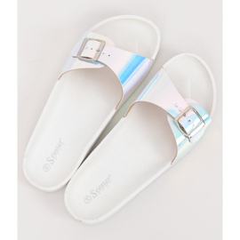 Alb BG27P Flip-flops alb benzină 2