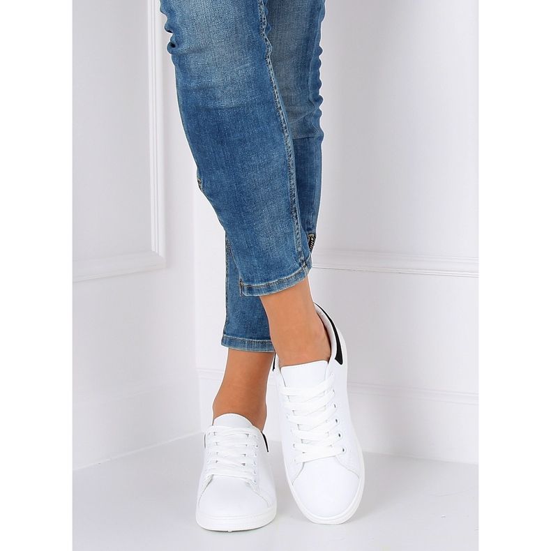 Adidași de damă alb-negru BL147P Negru II-GAT 2