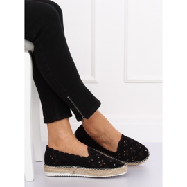 Espadrile deschise negre LT112 Negre negru 2