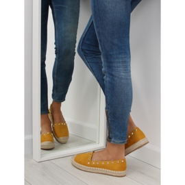 Espadrile galbene pentru femei 99-17 Galben II-GAT 2