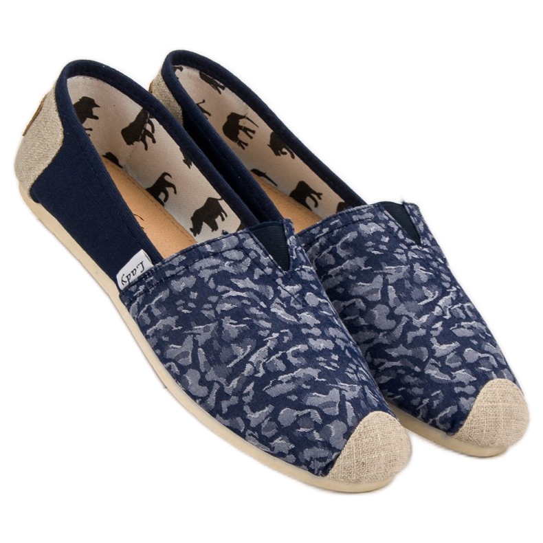 L. Day Sliponi albastri negru albastru 2