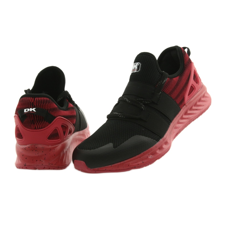Pantofi sport bărbați DK 18332 negru / roșu roşu 4