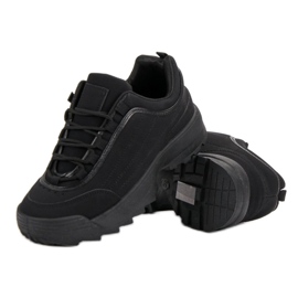 Adidași pe platformă negru 2