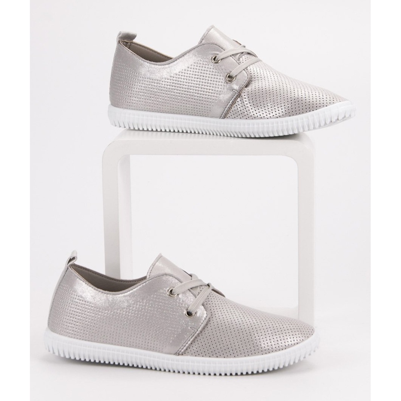 Super Mode Pantofi gri clasici 2