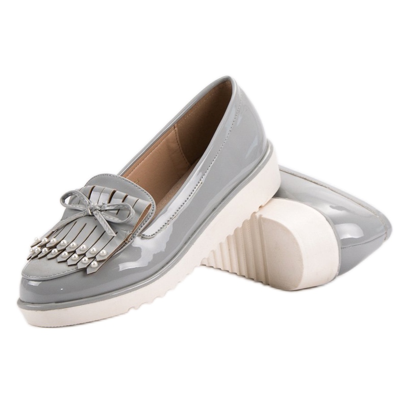 Pantofi lacuiti gri VICES 1