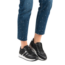 Adidași negri confortabili negru 1