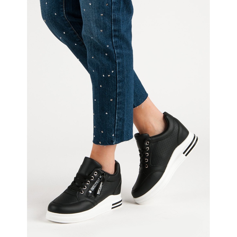 Adidași negri la modă negru 2 Adidași negri la modă negru 2