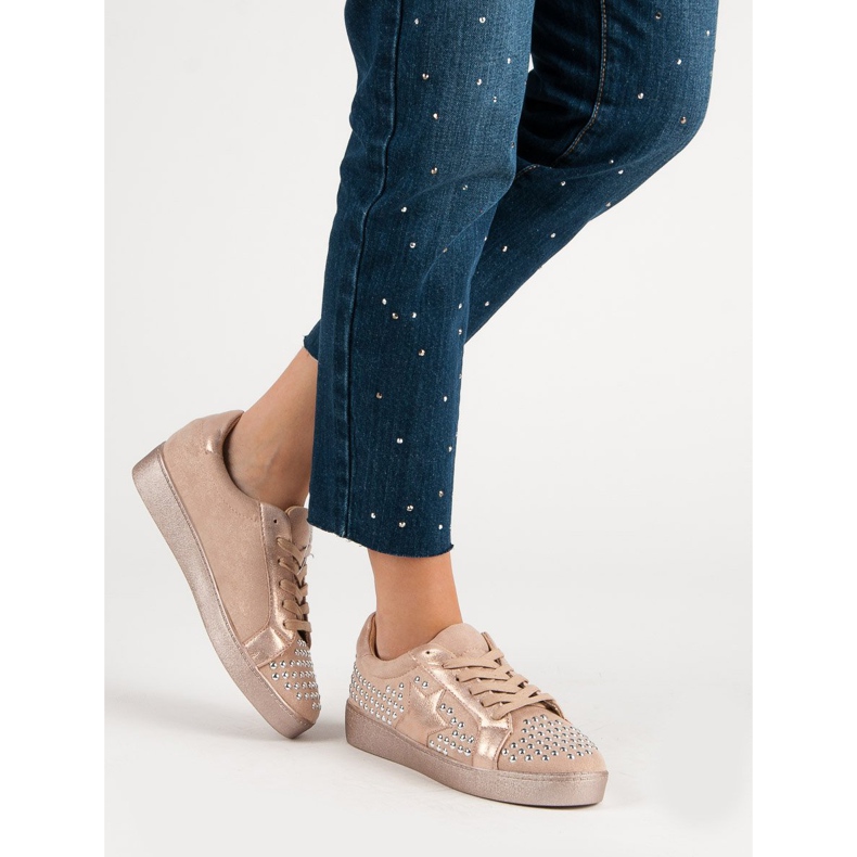 Bestelle Încălțăminte sport cu pietre de stras roz 2