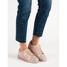 Bestelle Încălțăminte sport cu pietre de stras roz 1