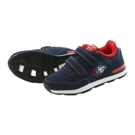 American Club Pantofi sport de talpă americană BS08 din piele roșu albastru marin 5