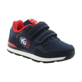 American Club Pantofi sport de talpă americană BS08 din piele roșu albastru marin 1
