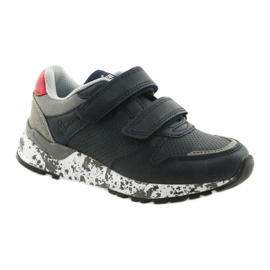 Încălțăminte sport American Club, inserție din piele BS11 05 gri roșu albastru marin 1