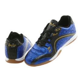 Pantofi sport de interior American Club OG13 Royal negru albastru galben 4 Pantofi sport de interior American Club OG13 Royal negru albastru galben 4