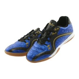 Pantofi sport de interior American Club OG13 Royal negru albastru galben 3 Pantofi sport de interior American Club OG13 Royal negru albastru galben 3