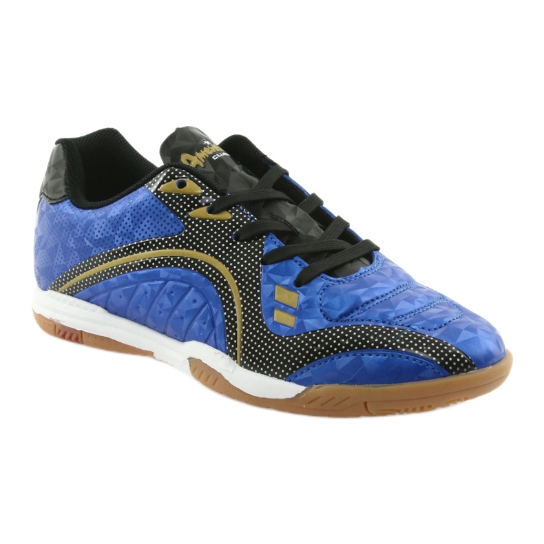 Pantofi sport de interior American Club OG13 Royal negru albastru galben 1 Pantofi sport de interior American Club OG13 Royal negru albastru galben 1