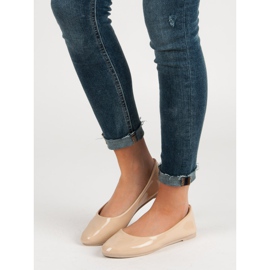 Balerini VICES lăcuite maro 1