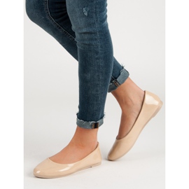 Balerini VICES lăcuite maro 2