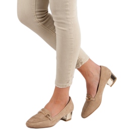 Kylie Mocasini cu toc înalt maro 2 Kylie Mocasini cu toc înalt maro 2