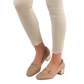 Kylie Mocasini cu toc înalt maro 1 Kylie Mocasini cu toc înalt maro 1